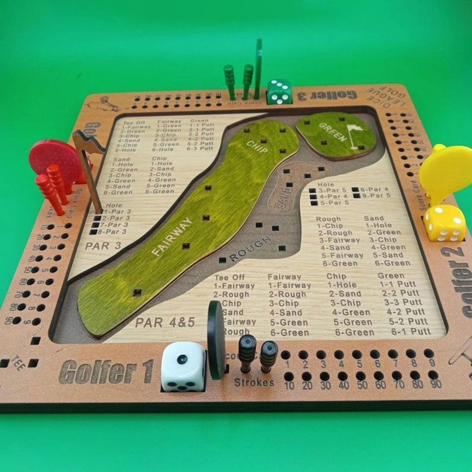 Party Games Indoor - Juego de dados de Golf, juguete