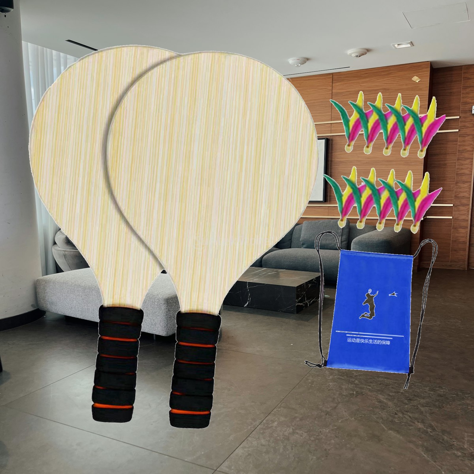 Badminton Set Garden - Juego de 2 palas de bádminton