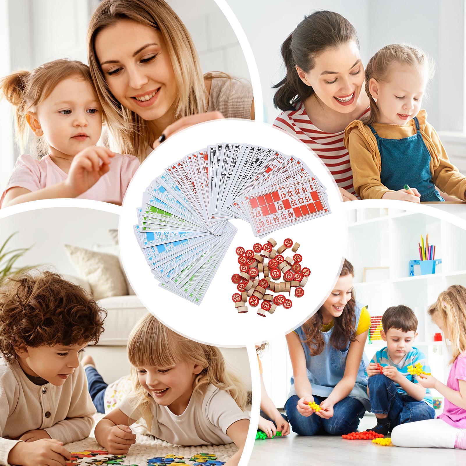 Play Friends Party Games - Juego de Bingo de madera, divertidos