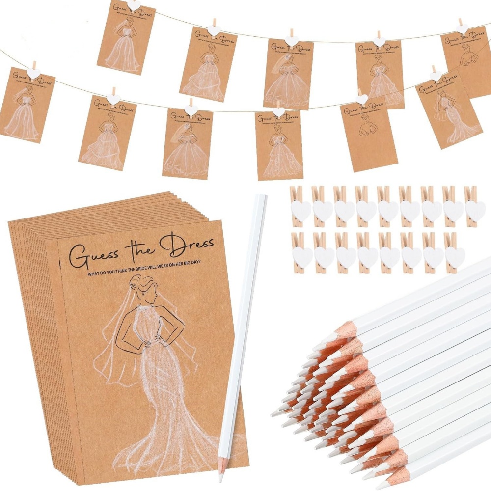 Party Games Bridal Shower - Juego de 10/20 tarjetas de juego