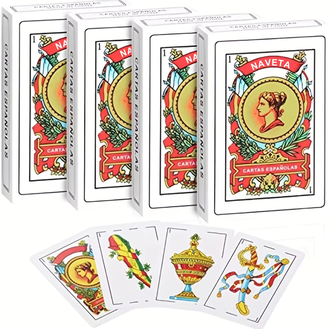 Party Games In Spanish - 1 baraja de naipes españoles auténticos: