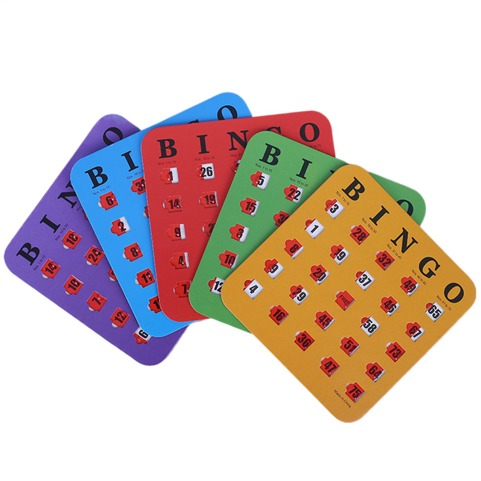 Party Games Cards - Tarjetas de Bingo Reutilizables, Juego de