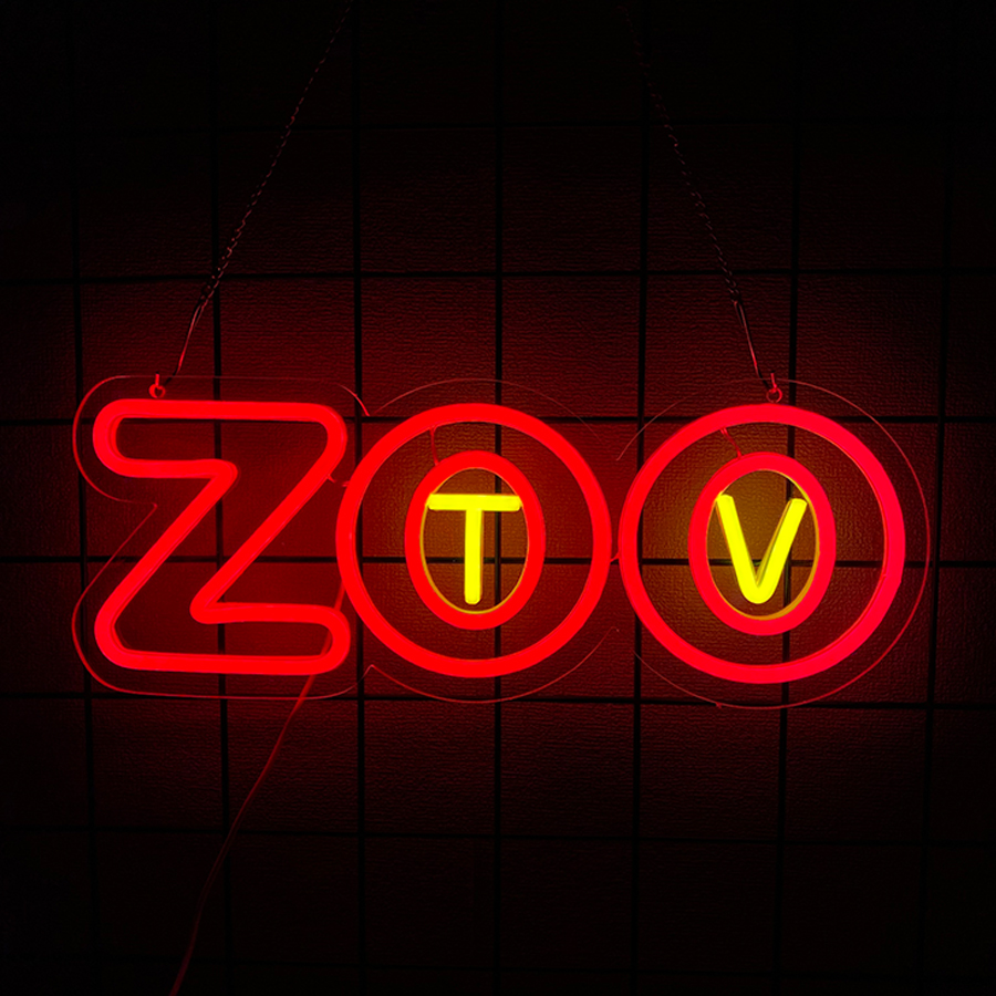 Letrero de neón Zoo Tv, decora - Zoo Party Games reseña y precio