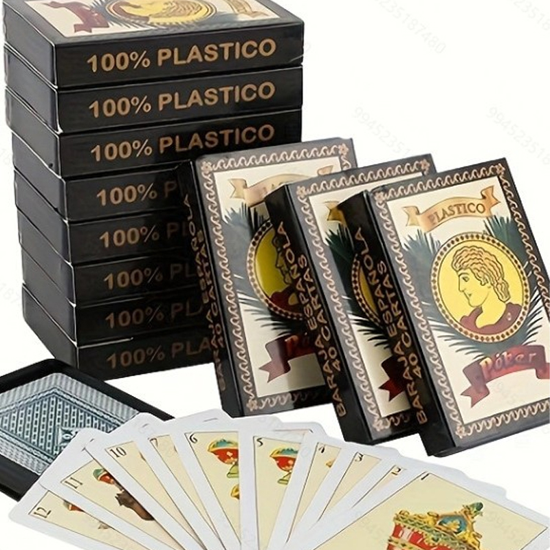 Naipes de plástico impermeable - Party Games In Spanish reseña y precio
