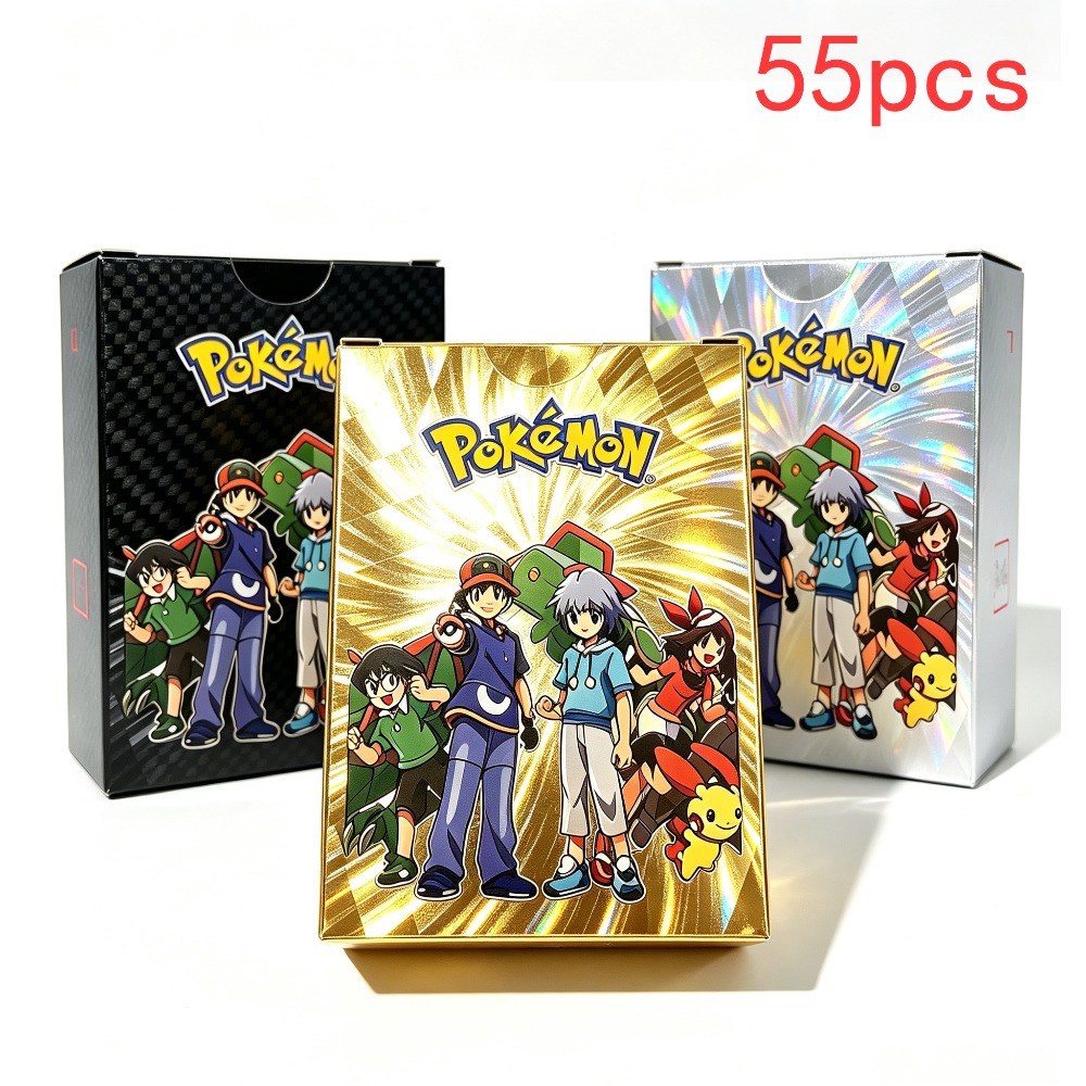 55 Cartas Pokémon de Papel Dor - Party Games In Spanish reseña y precio