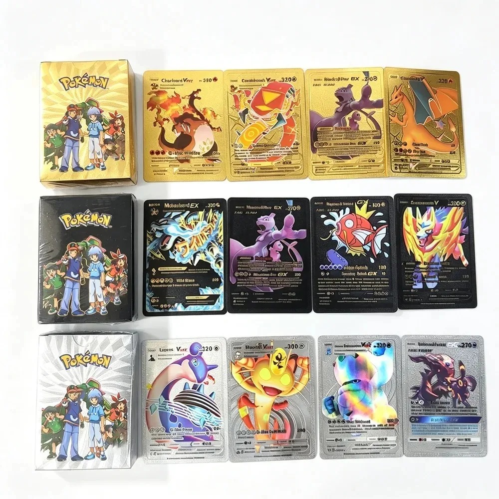 55 Cartas Pokémon de Papel Dor - Party Games In Spanish reseña y precio