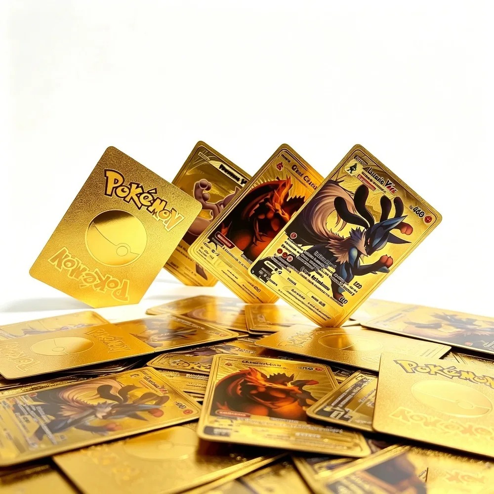 55 Cartas Pokémon de Papel Dor - Party Games In Spanish reseña y precio