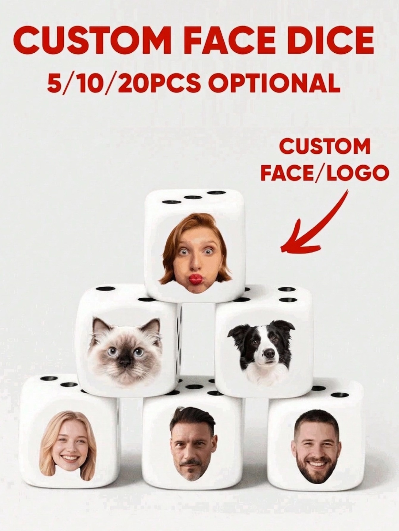 Dados Personalizados con Caras - Party Games Easter reseña y precio