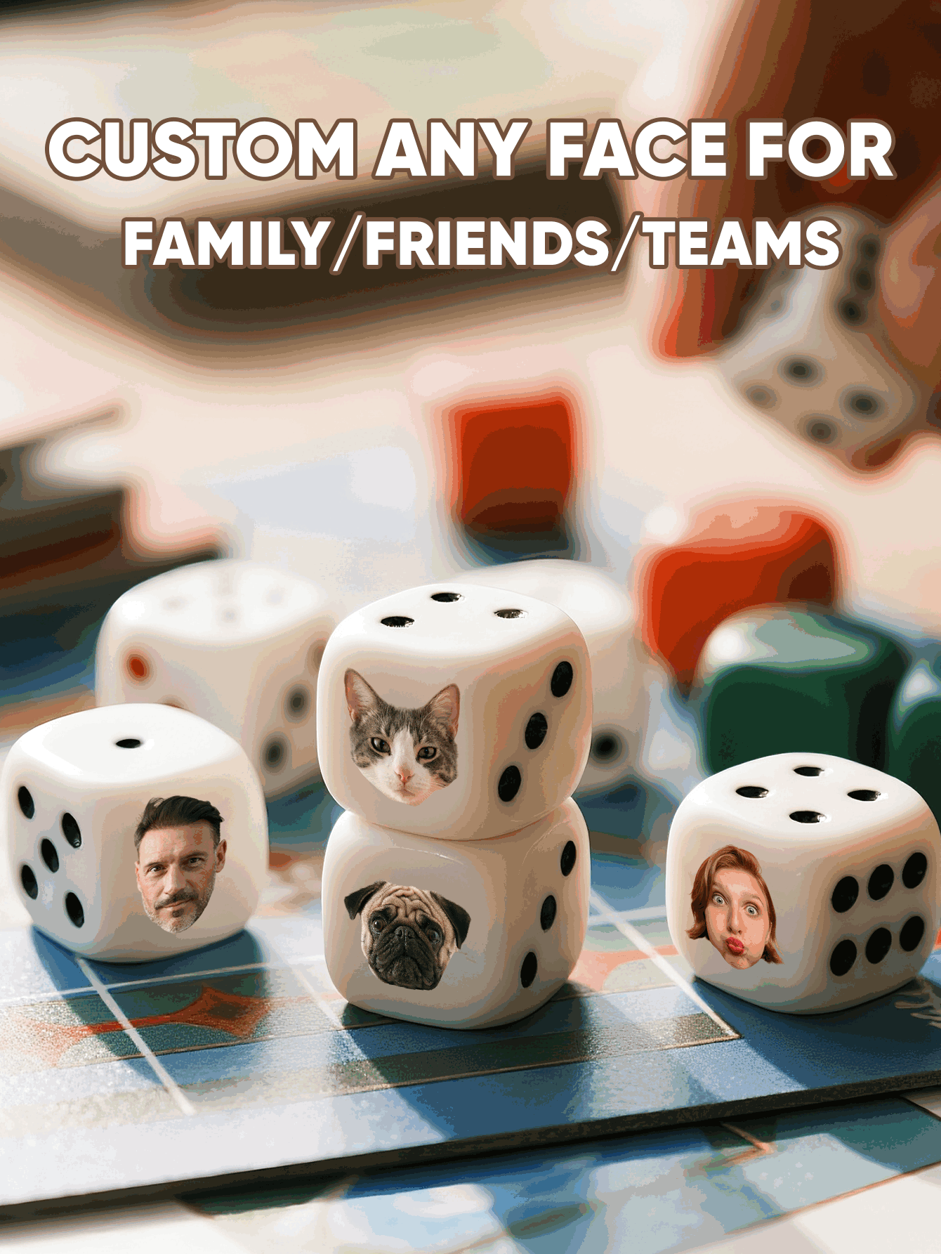 Dados Personalizados con Caras - Party Games Easter reseña y precio