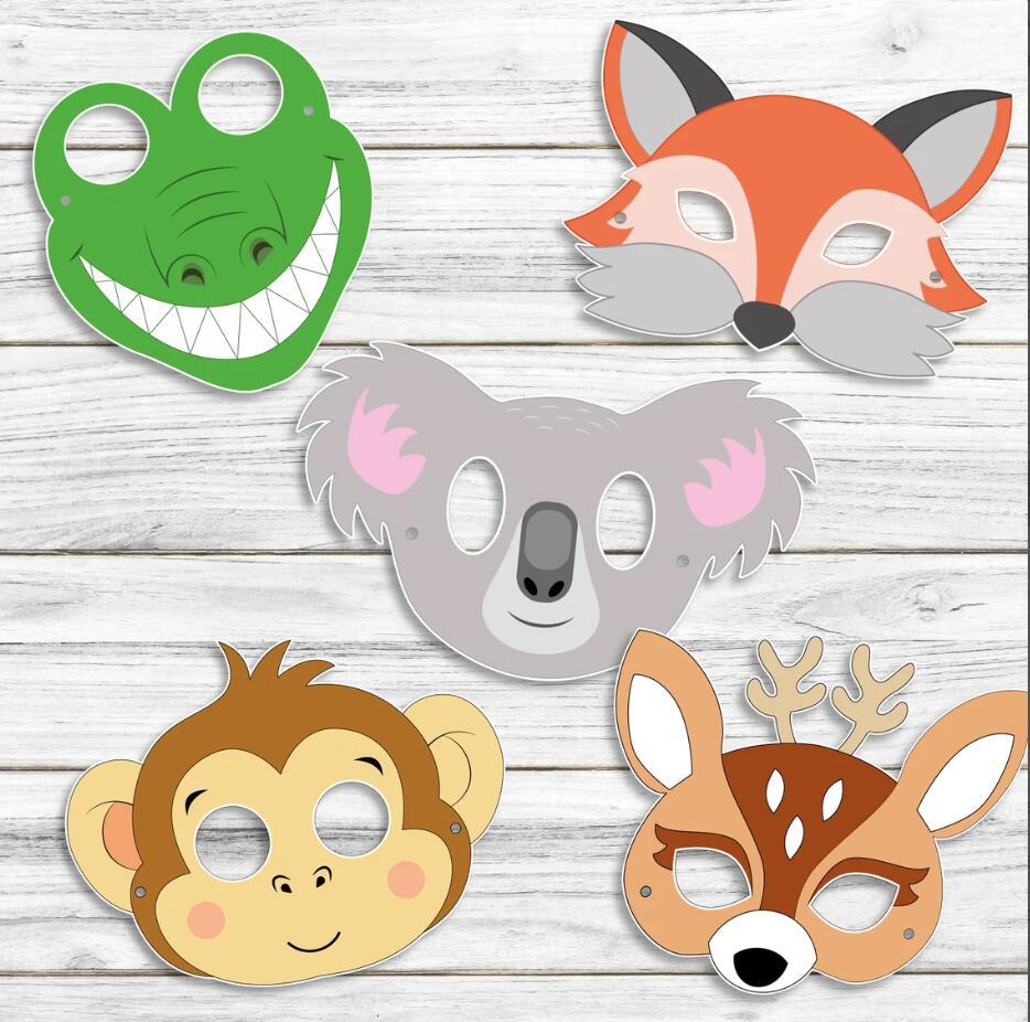 20 Piezas de Máscaras de Papel - Zoo Party Games reseña y precio
