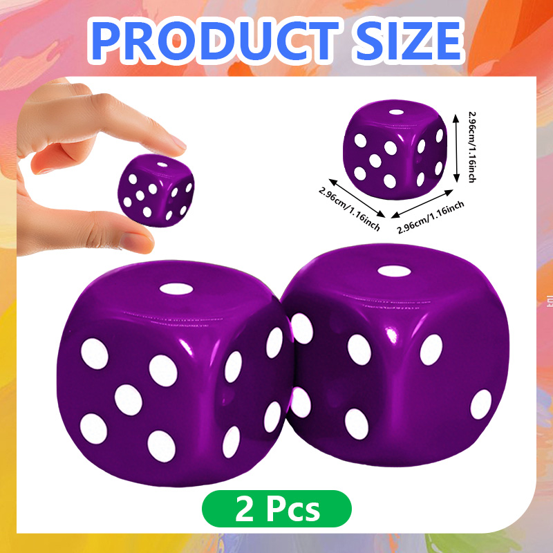 2 dados morados grandes para j - Party Games Groups reseña y precio