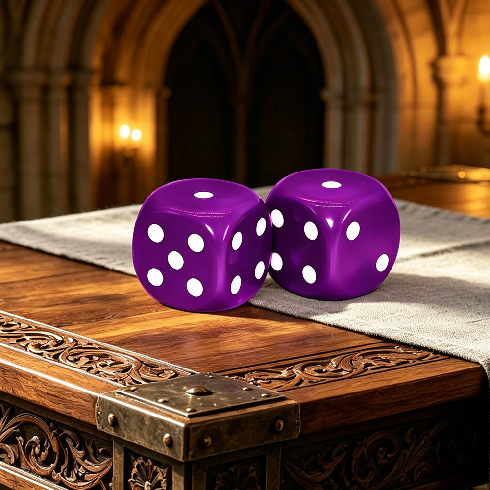 2 dados morados grandes para j - Party Games Groups reseña y precio
