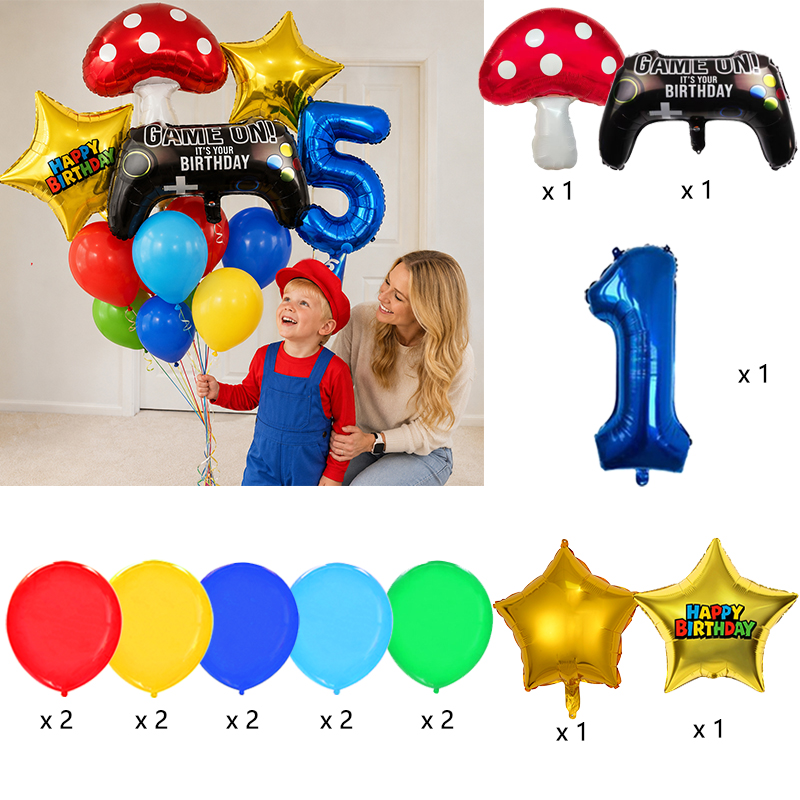 Kit de Globos de Látex Colorid - Party Games Mario reseña y precio