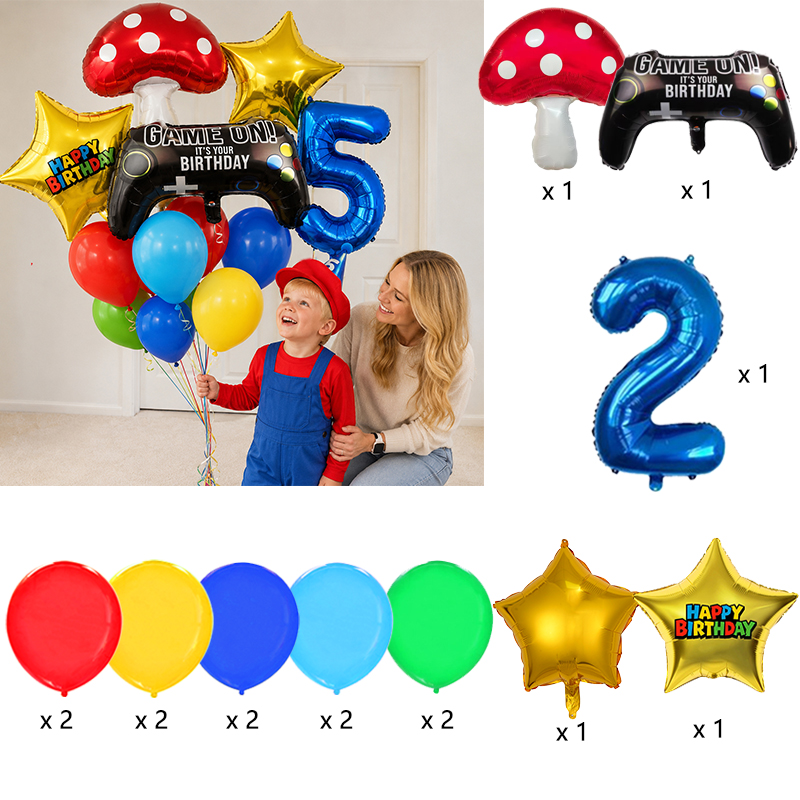 Kit de Globos de Látex Colorid - Party Games Mario reseña y precio