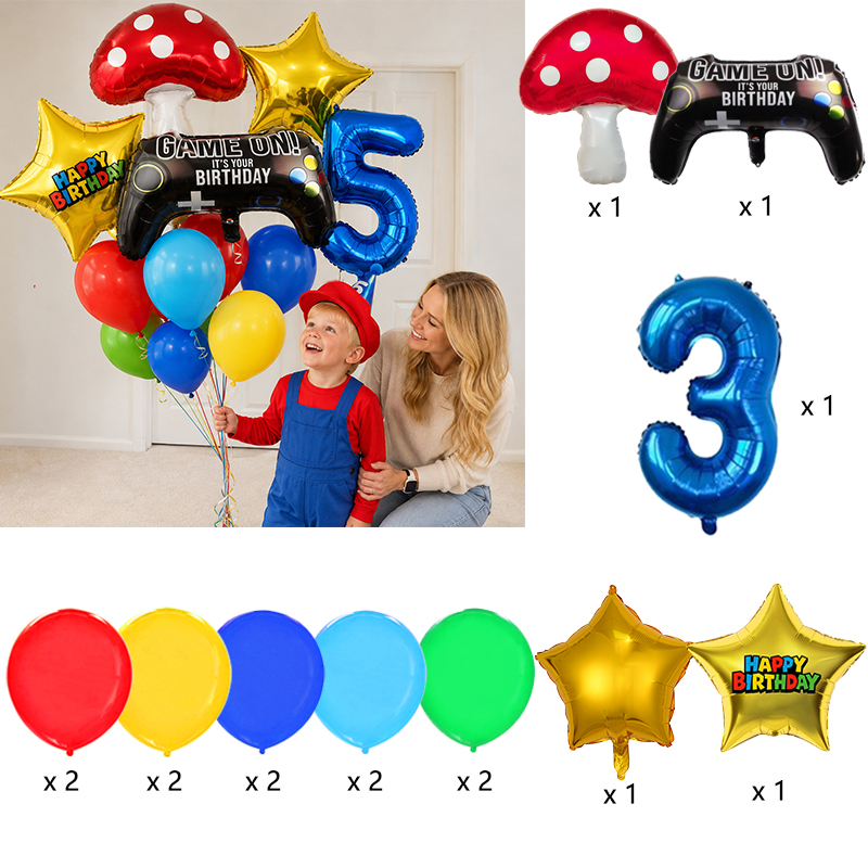 Kit de Globos de Látex Colorid - Party Games Mario reseña y precio