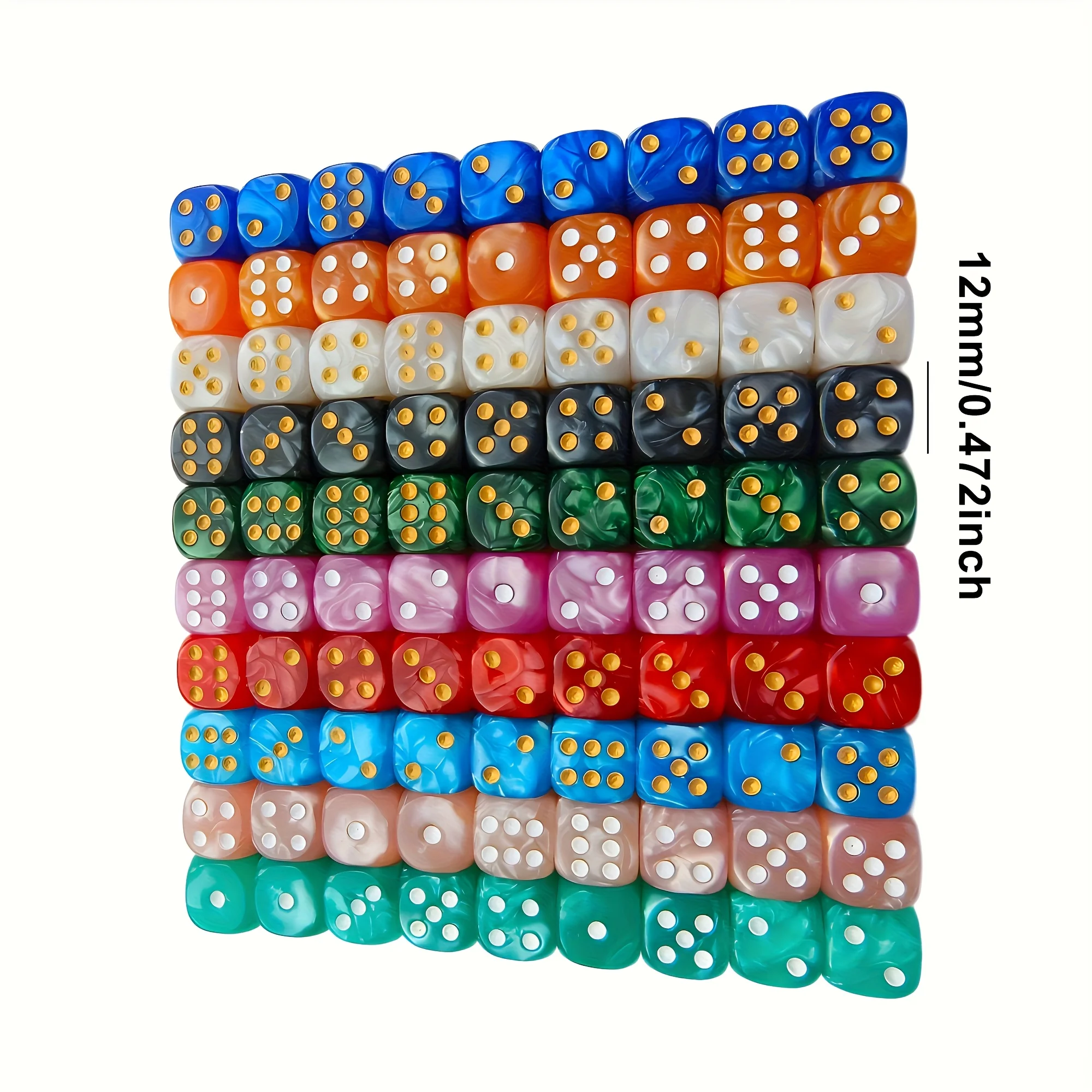 10 dados D6 de 12 mm con diseñ - Party Games Indoor reseña y precio