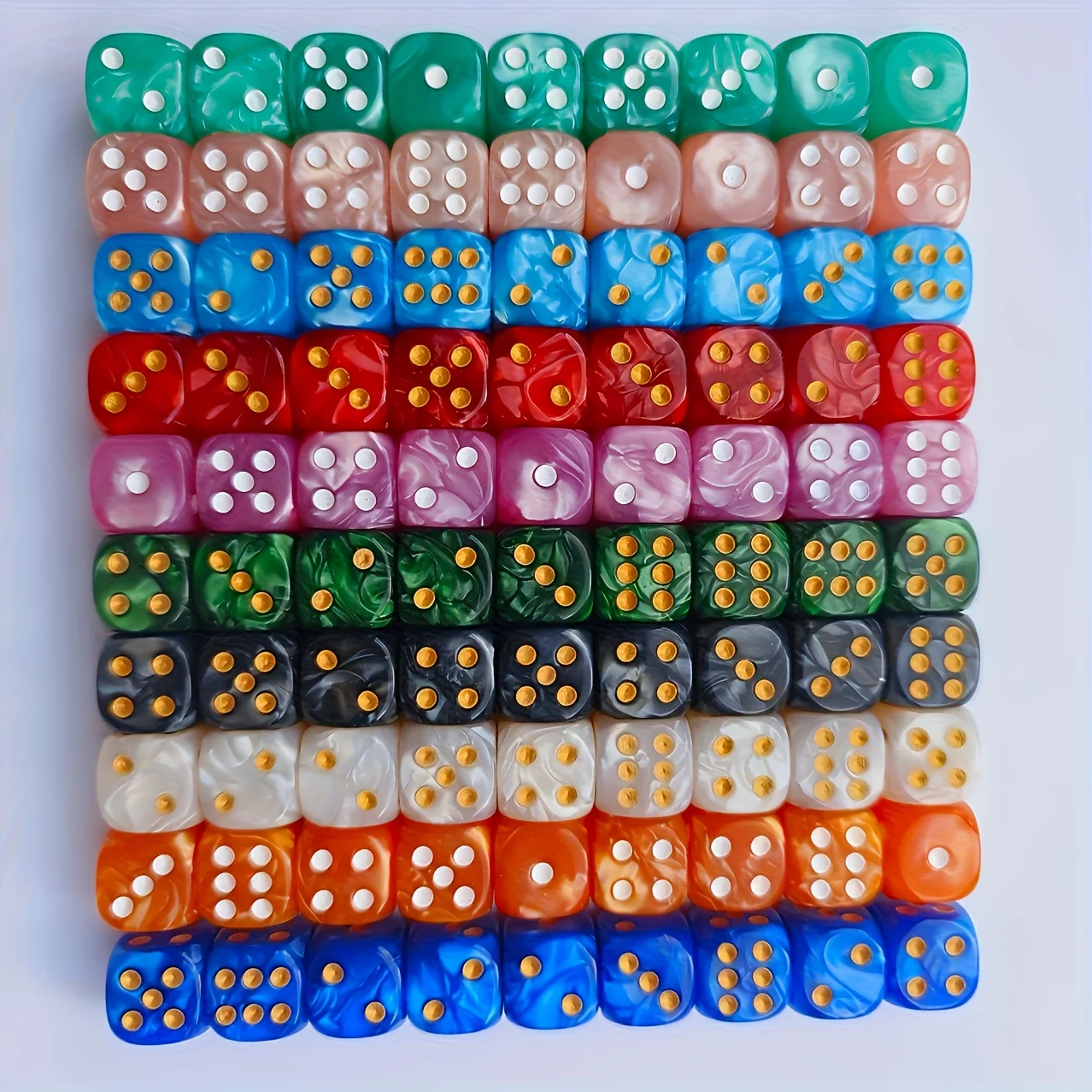 10 dados D6 de 12 mm con diseñ - Party Games Indoor reseña y precio