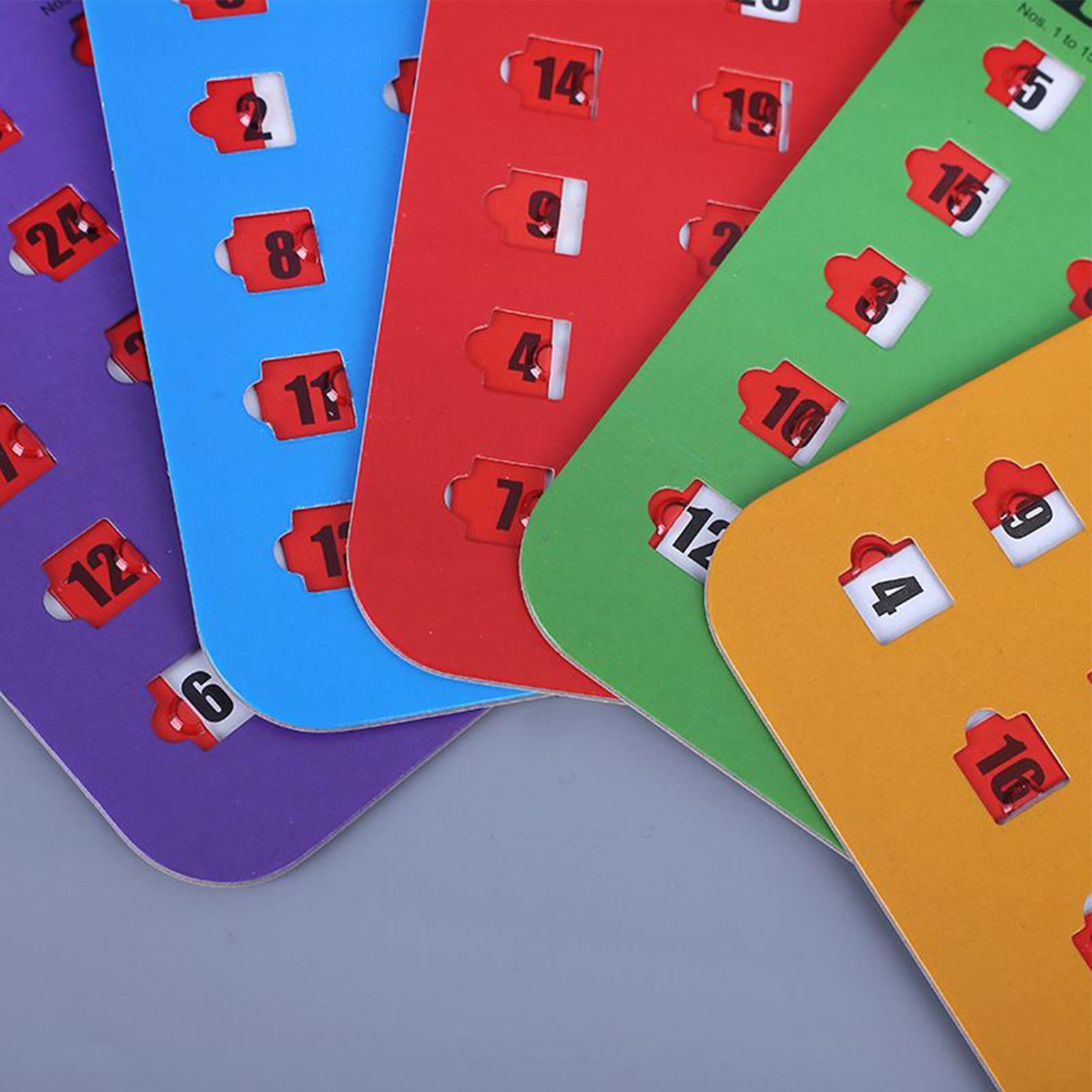 5 tarjetas de juego de bingo d - Party Games School reseña y precio