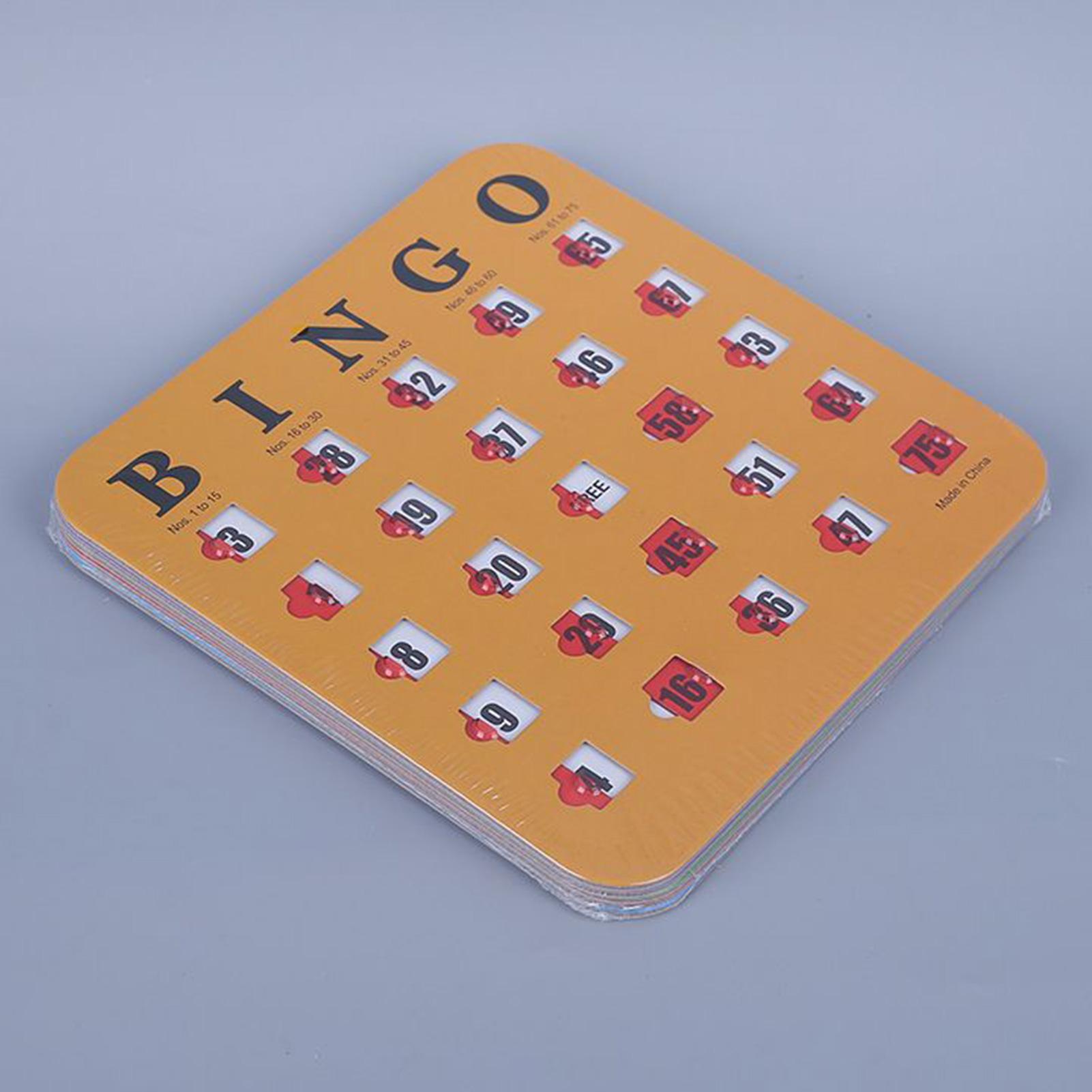 5 tarjetas de juego de bingo d - Party Games School reseña y precio