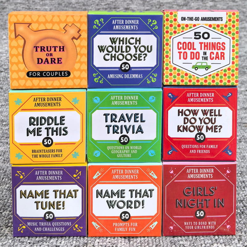 50 tarjetas de diversión despu - Party Games Cards reseña y precio