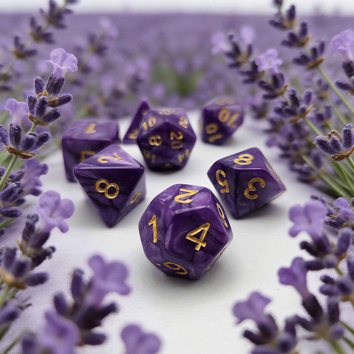 Juego de 7 dados con textura m - Party Games Mystery reseña y precio