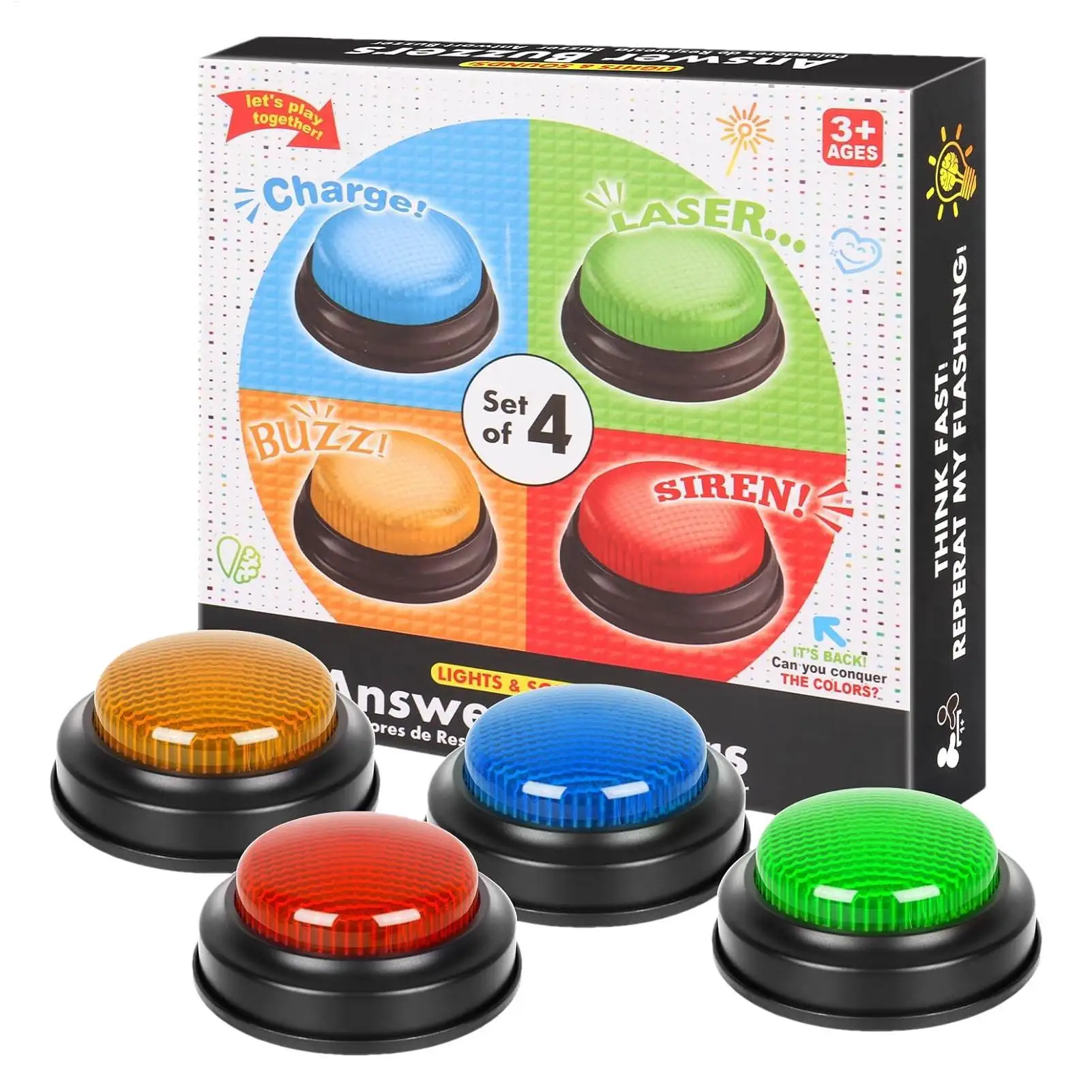 Botón de Respuesta Rápida con  - Quick Games Party reseña y precio
